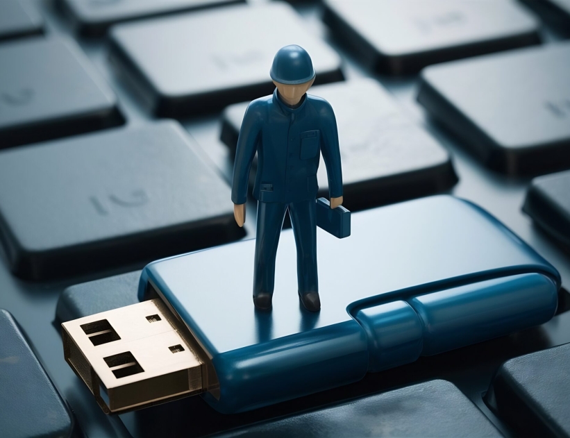 technician-worker-figure-standing-old-usb-flash-drive-it-support-concept